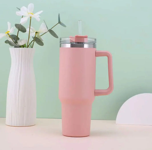Quencher Insulated Tumbler Straw Stainless Steel Coffee Termos Cup Vacuum Flasks Portable Water Bottle