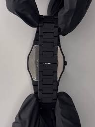 Aura watch 2025 New Arabic Aura Watch Black Modern Creative Design Waterproof Stainless Steel Chain Quartz Movement
